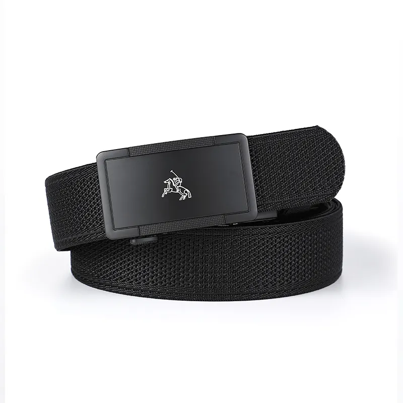 POLOMEISDO Nylon Webbing Stretch Belt Unisex Width 3.5CM-5