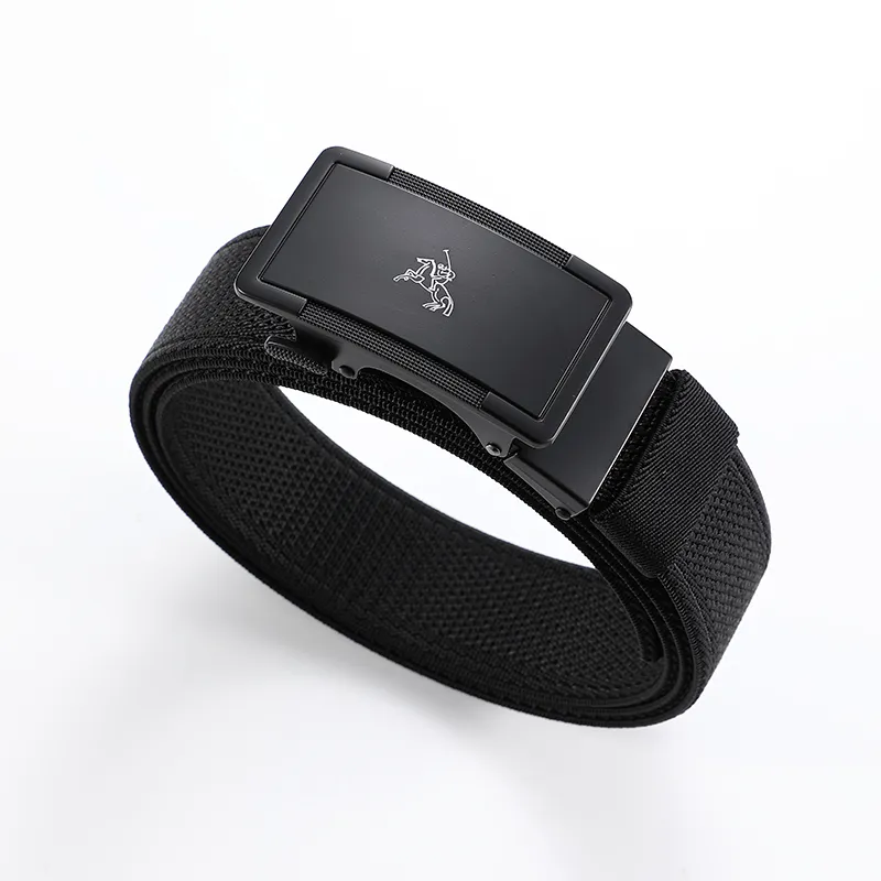 POLOMEISDO Nylon Webbing Stretch Belt Unisex Width 3.5CM-3