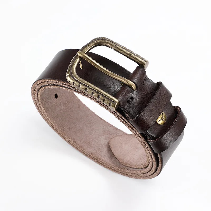 POLOMEISDO Top Grain Cow Leather Belts Men's Width 3.8cm-1