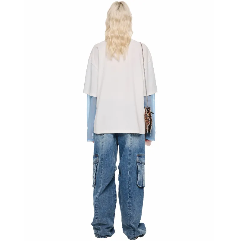 Alexia Sandra Fairy Tale Series T Shirt Unisex White Blue-2