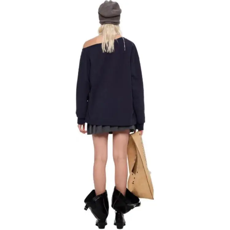 Alexia Sandra Sweatshirt Unisex Navy Blue-2
