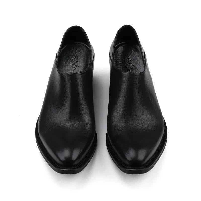HANQIAORIJI Broken Cocoon Series Men's Casual Shoes Black-2
