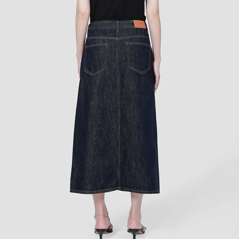 PATIT BARI Denim Long Skirts Women's Indigo-3