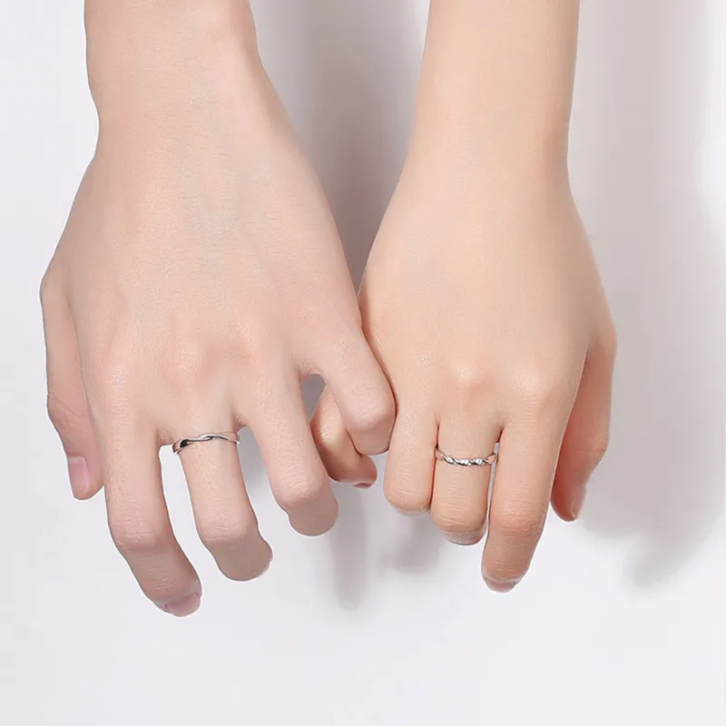 Kowloonko Niche Fashion With Premium Feel Adjustable Opening Ring Unisex-4