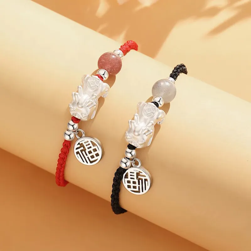 Kowloonko Alloy Rope Bracelets Unisex-5