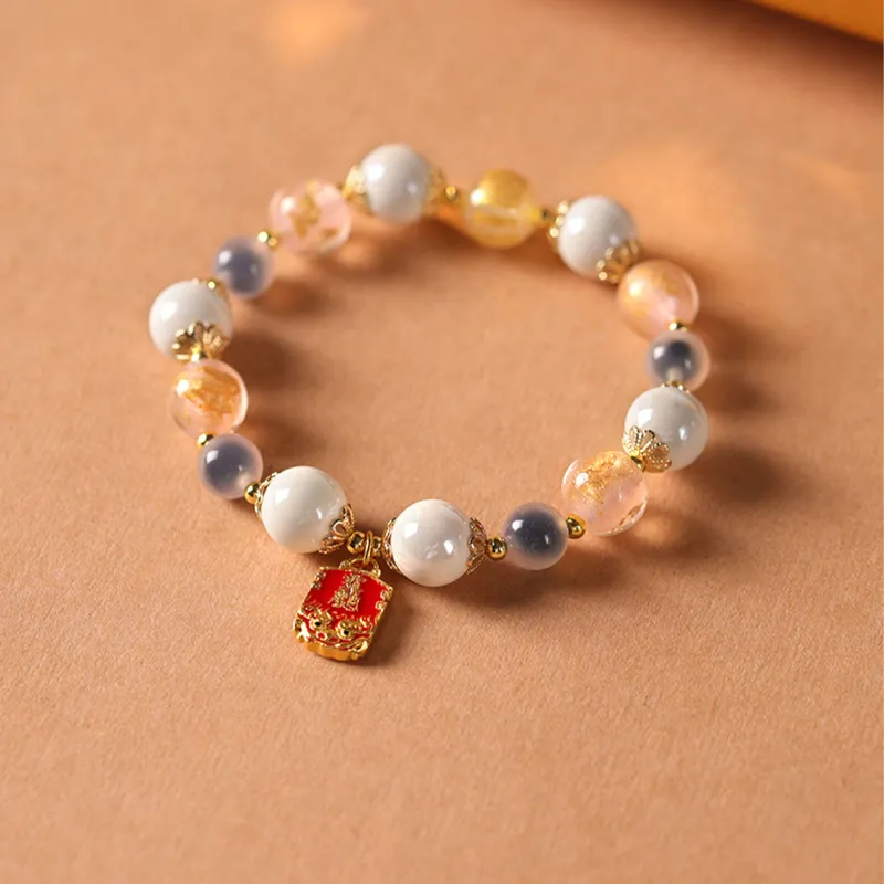 Kowloonko Colored Glaze Bracelets Unisex-2