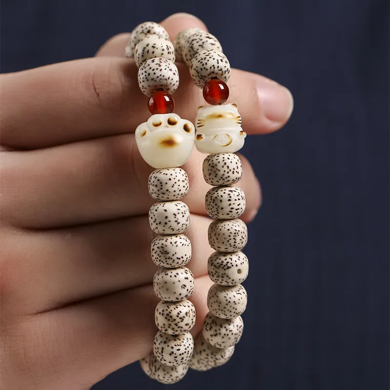 Kowloonko Star Moon Bodhi Seeds Bracelets Unisex-4