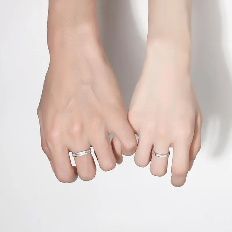 Kowloonko S999 Fine Silver Rings Unisex-5