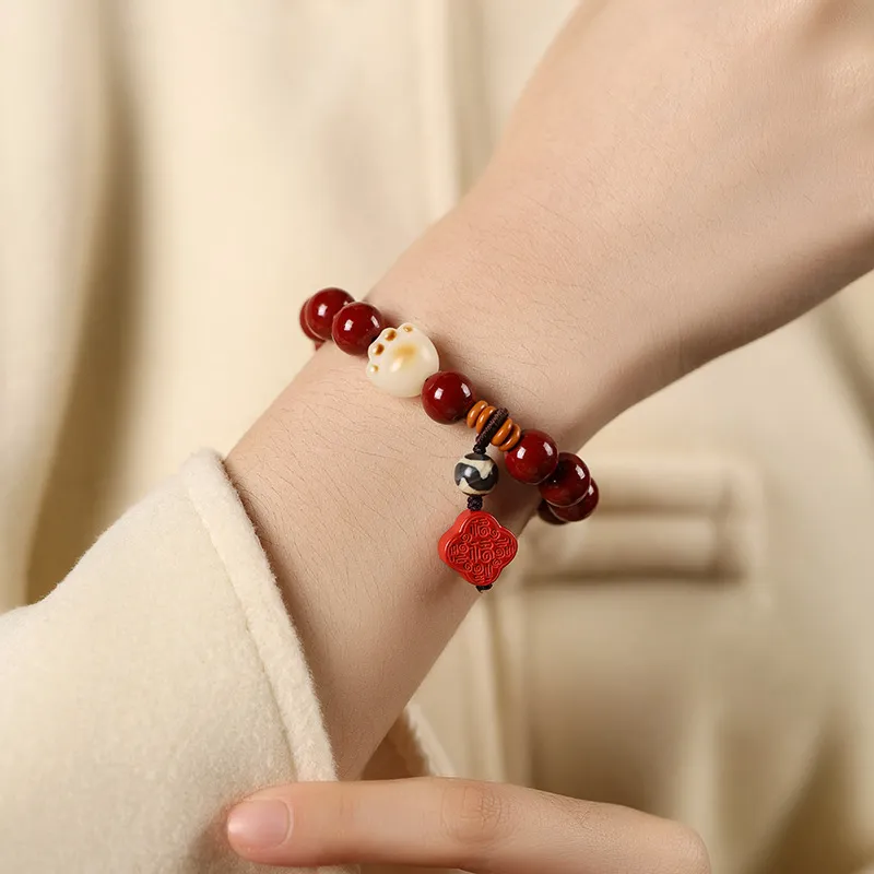 Kowloonko Cinnabar Bracelets Unisex-5
