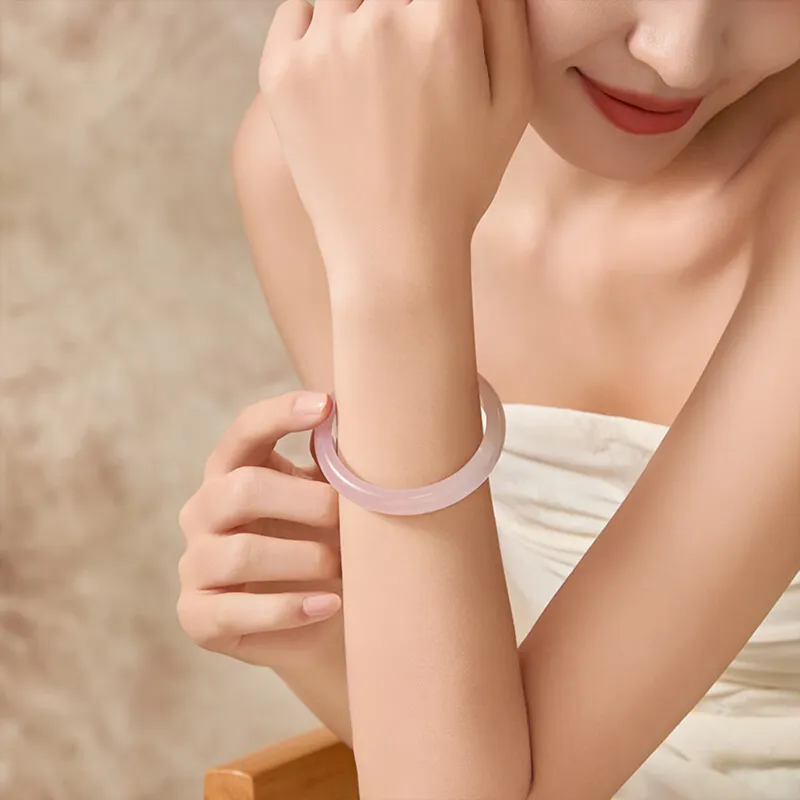 Kowloonko Glass Cat Eye Bangles Women's-4