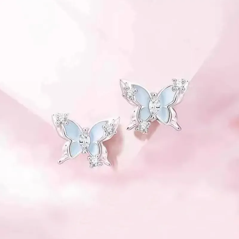 Kowloonko Alloy Stud Earrings Women's-1