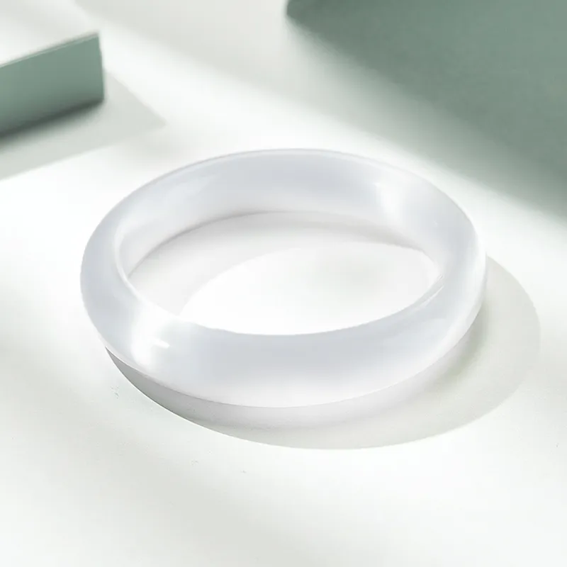 Kowloonko Glass Cat Eye Jade Bangles Women's-3
