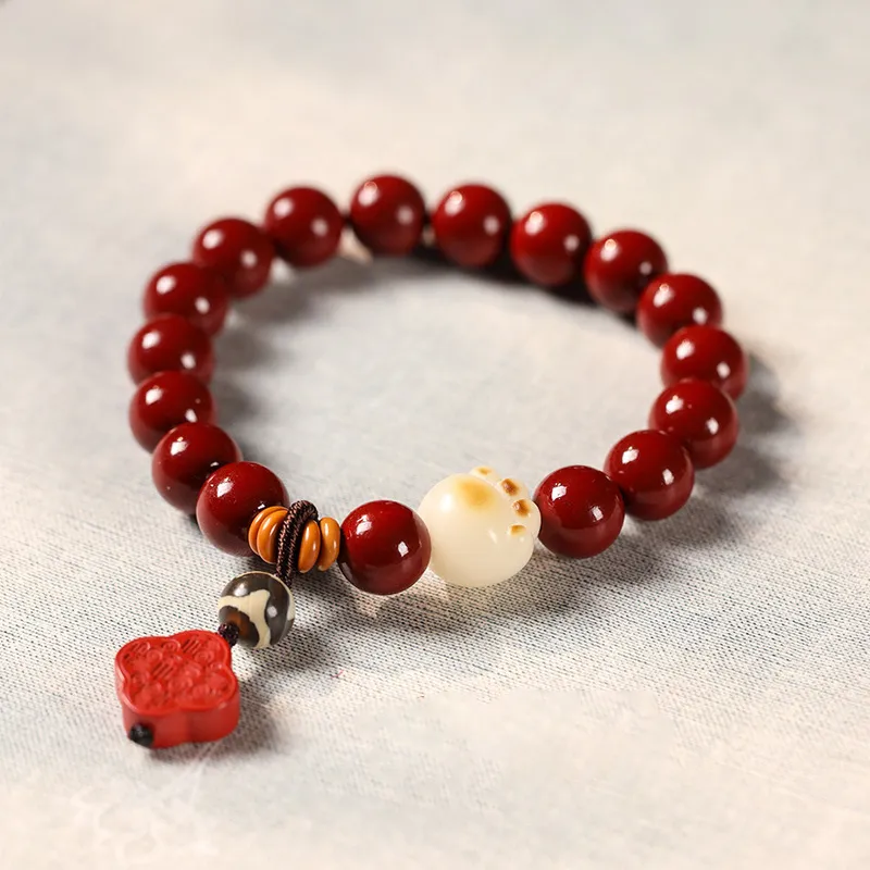 Kowloonko Cinnabar Bracelets Unisex-4