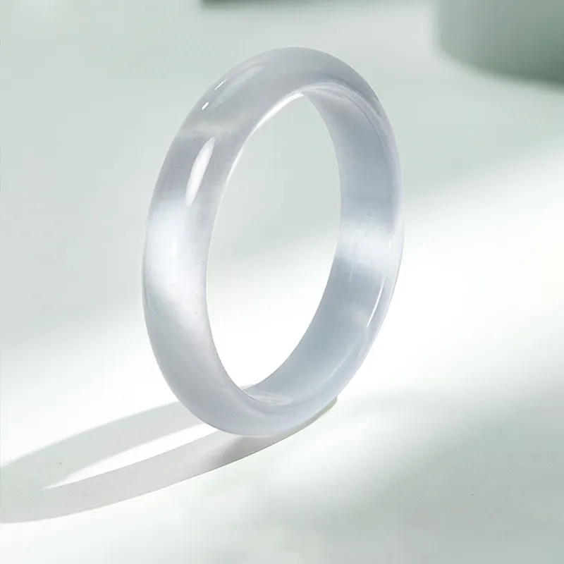 Kowloonko Glass Cat Eye Jade Bangles Women's-1