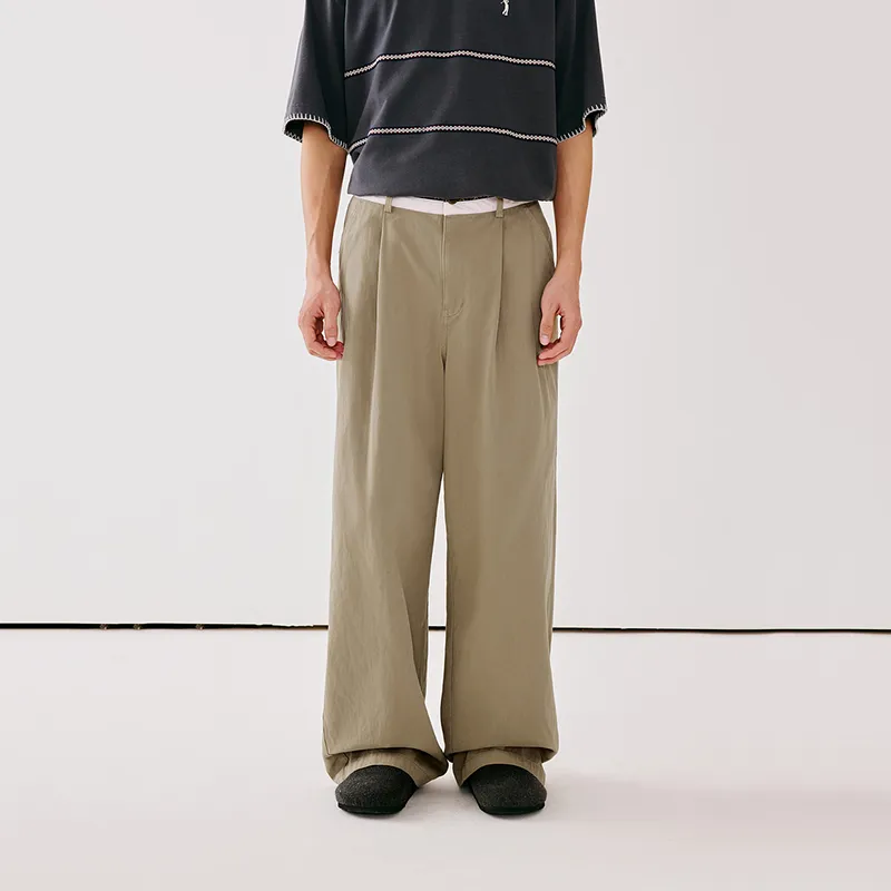 PSO Brand Casual Pants Unisex Taupe-3