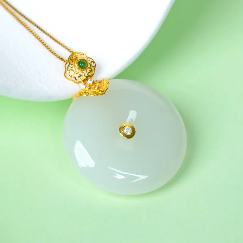 CUIYOUSHIJIA Hetian Jade Pendants White Jade Women's-3