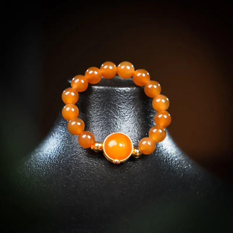 CUIYOUSHIJIA Hetian Jade Rings Sugar Jade Women's-5
