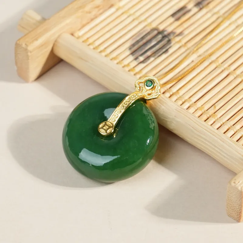CUIYOUSHIJIA Hetian Jade Pendants Jasper Unisex-6