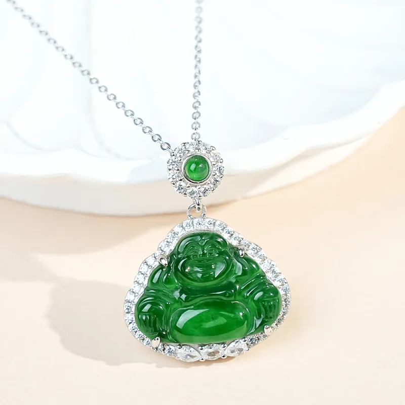 CUIYOUSHIJIA Ice Glutinous Jadeite Pendants Unisex-2