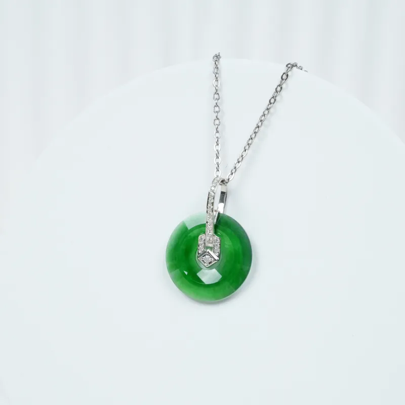 CUIYOUSHIJIA Ice Type Jadeite Pendants Women's-1