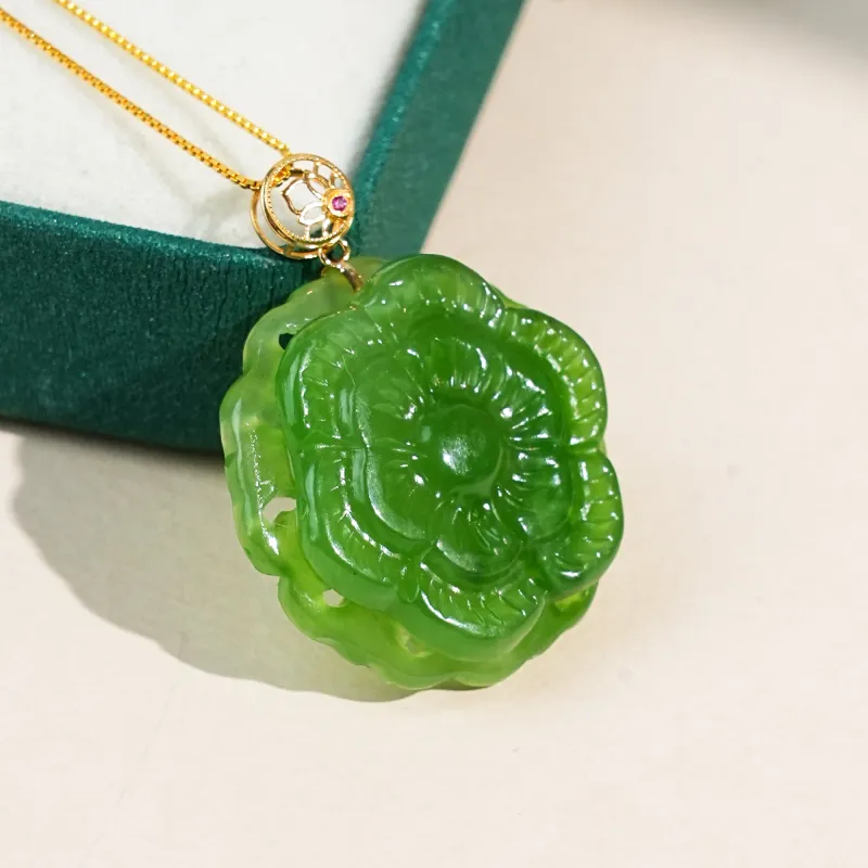 CUIYOUSHIJIA Hetian Jade Pendants Jasper Women's-4