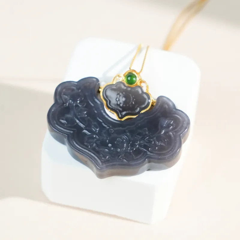 CUIYOUSHIJIA Hetian Jade Smoky Purple Women's-3