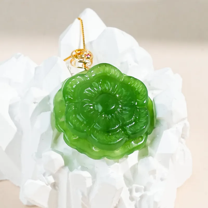 CUIYOUSHIJIA Hetian Jade Pendants Jasper Women's-3