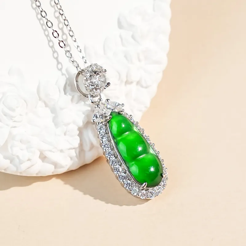 CUIYOUSHIJIA Ice Glutinous Jadeite Pendants Unisex-2