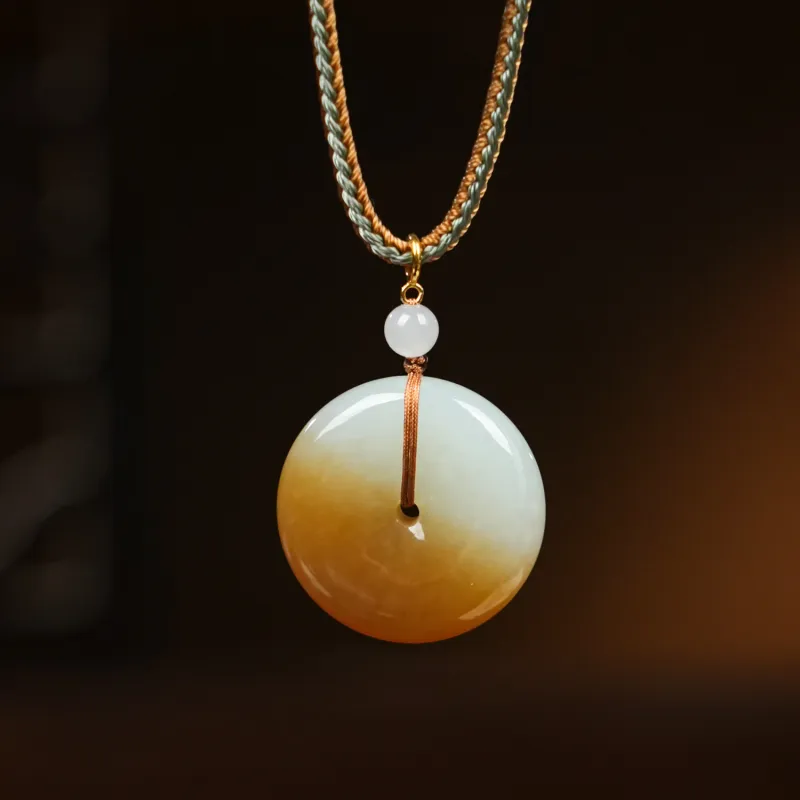 CUIYOUSHIJIA Hetian Jade Pendants Sugar Jade Unisex-3