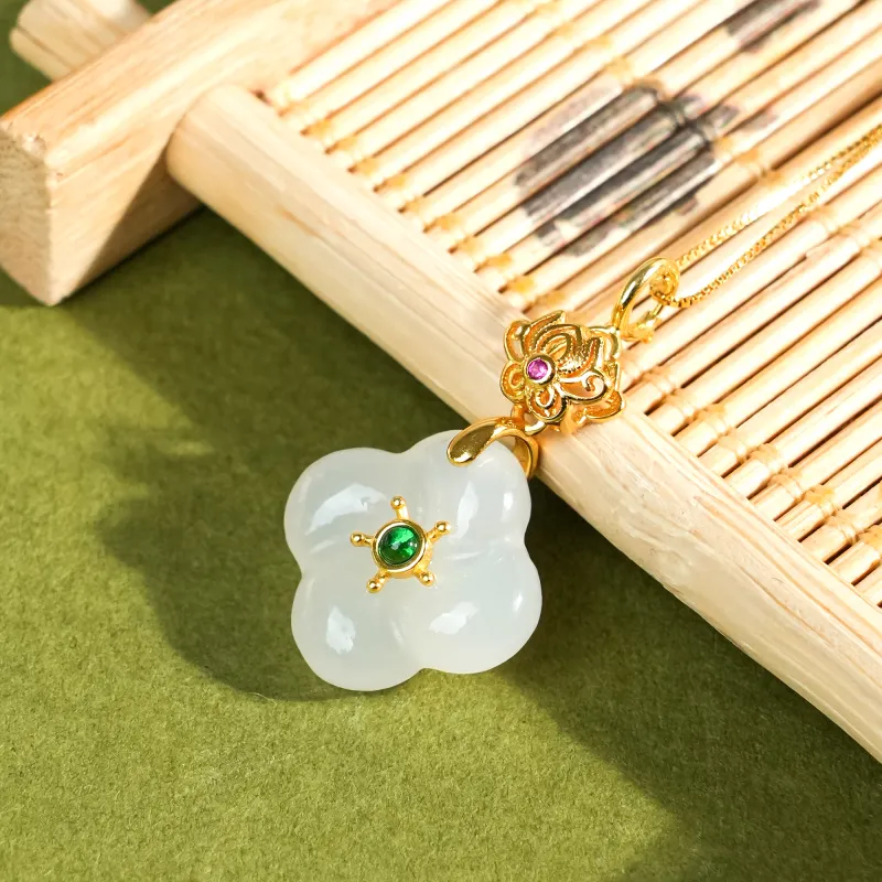 CUIYOUSHIJIA Hetian Jade Pendants White Jade Women's-2