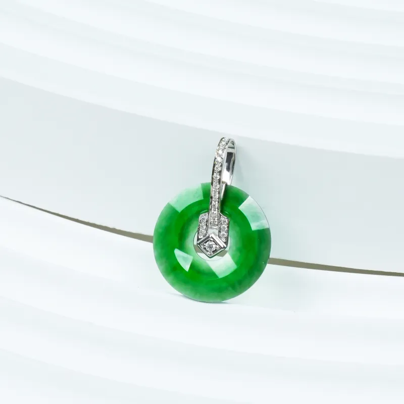 CUIYOUSHIJIA Ice Type Jadeite Pendants Women's-4