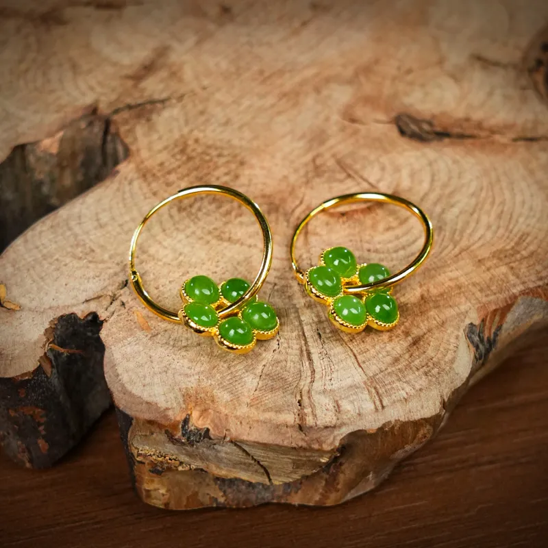 CUIYOUSHIJIA Earrings Jasper Women's-2