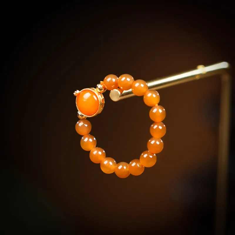 CUIYOUSHIJIA Hetian Jade Rings Sugar Jade Women's-2