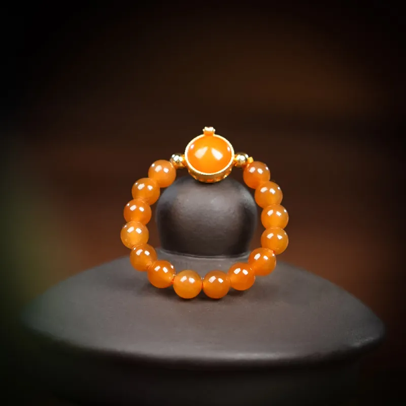 CUIYOUSHIJIA Hetian Jade Rings Sugar Jade Women's-3