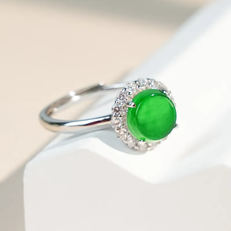 CUIYOUSHIJIA Ice Type Jadeite Rings Women's-6