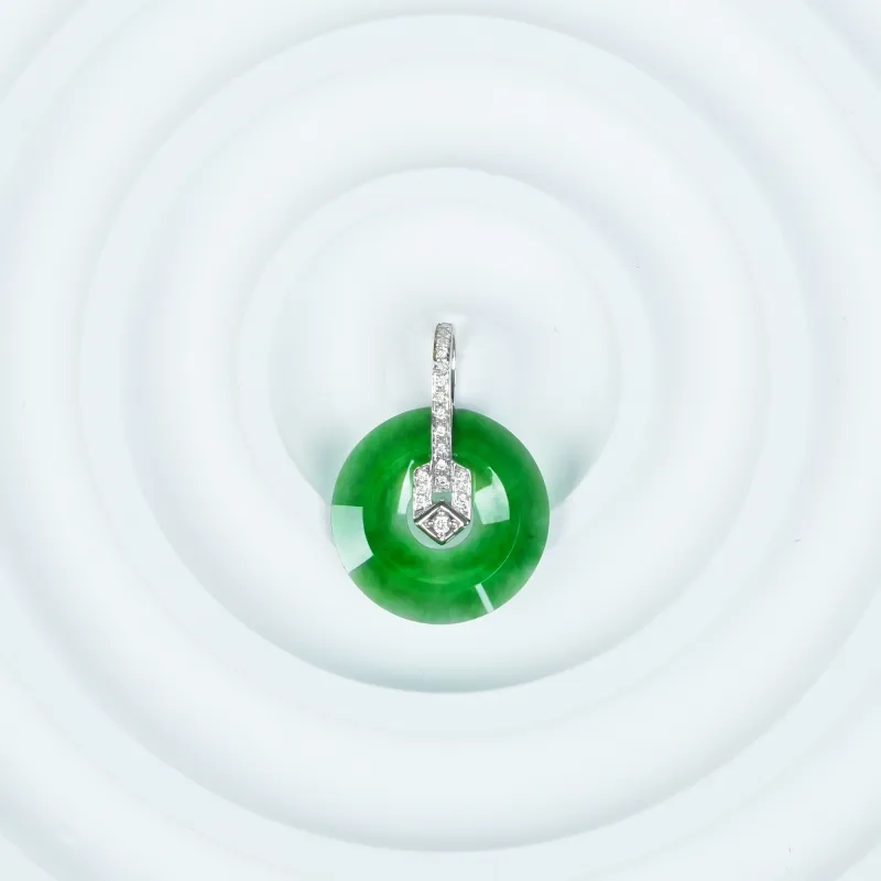 CUIYOUSHIJIA Ice Type Jadeite Pendants Women's-3