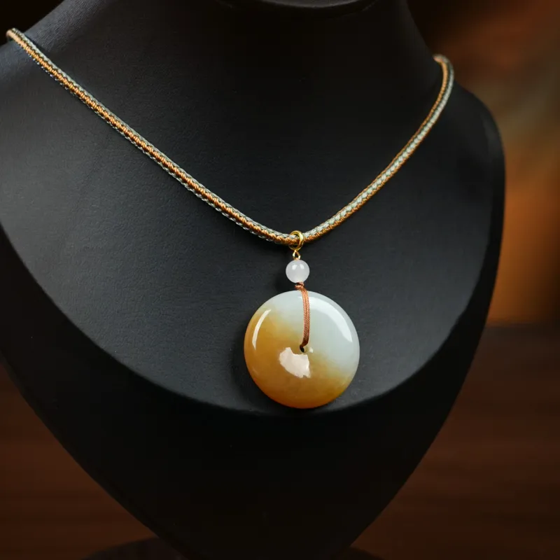 CUIYOUSHIJIA Hetian Jade Pendants Sugar Jade Unisex-2