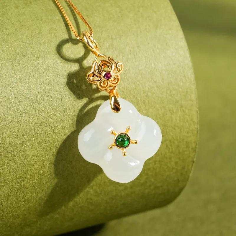 CUIYOUSHIJIA Hetian Jade Pendants White Jade Women's-3