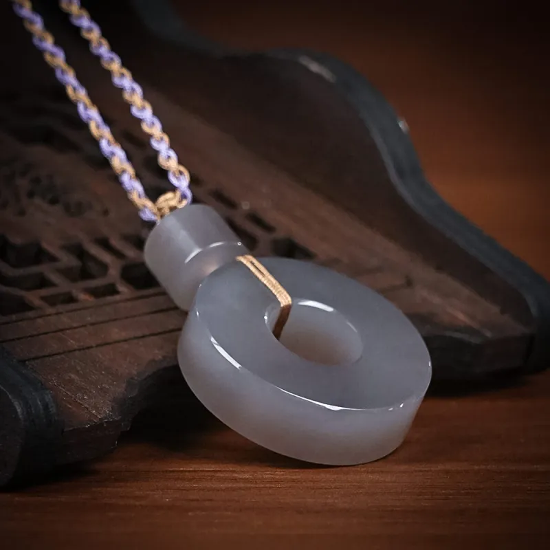 CUIYOUSHIJIA Hetian Jade Smoky Purple Women's-1
