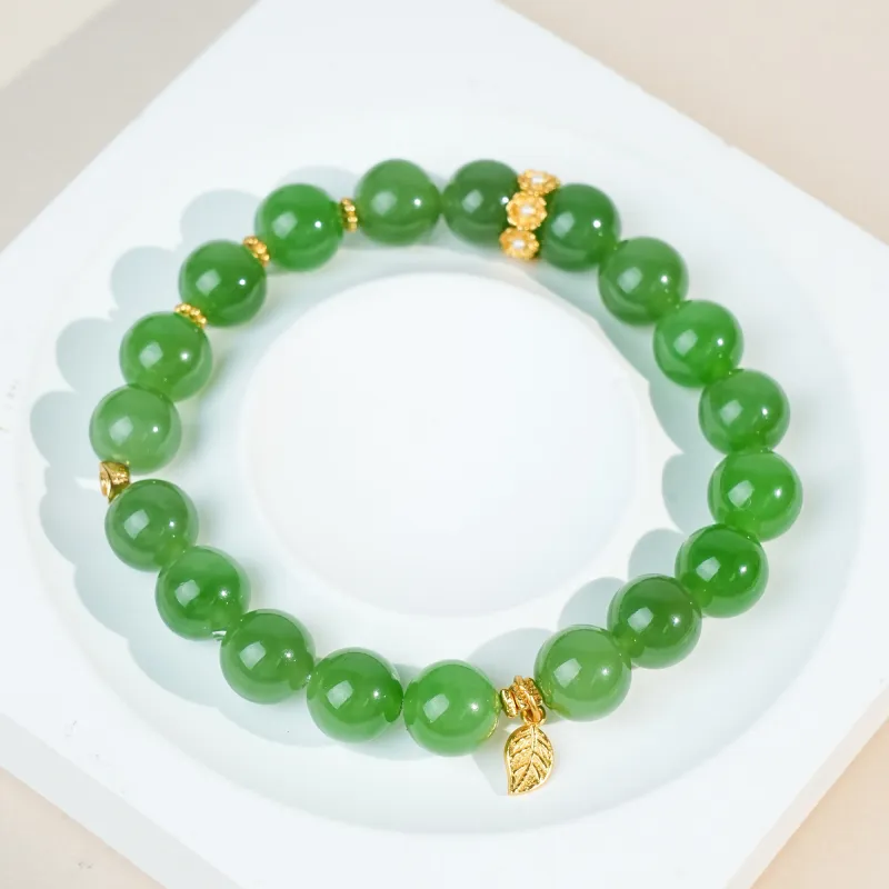 CUIYOUSHIJIA Hetian Jade Bracelets Jasper Women's-3