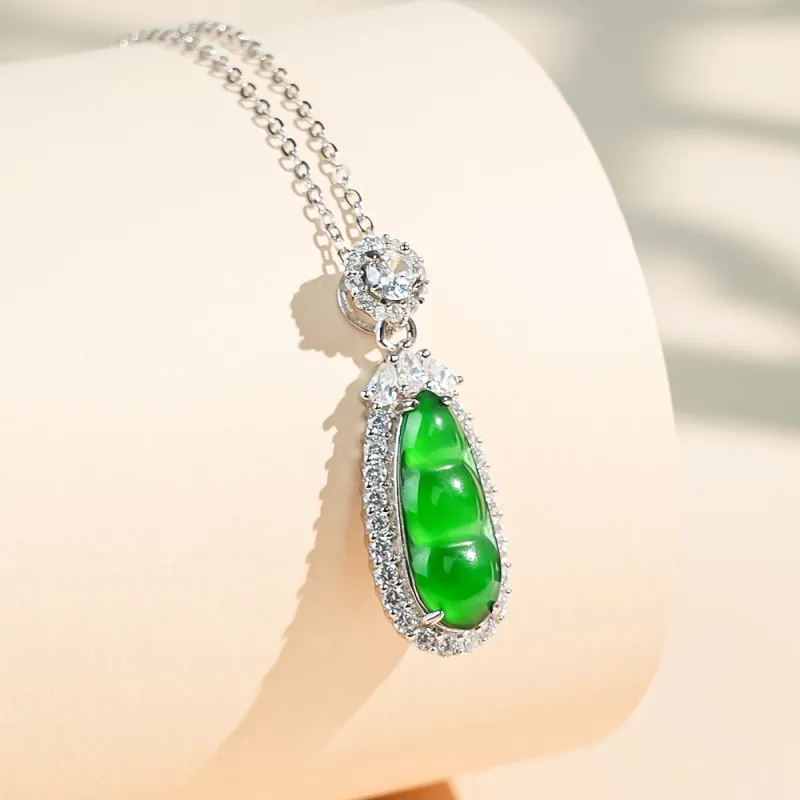 CUIYOUSHIJIA Ice Glutinous Jadeite Pendants Unisex-4