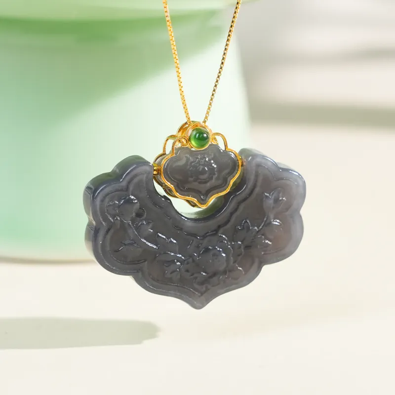 CUIYOUSHIJIA Hetian Jade Smoky Purple Women's-4
