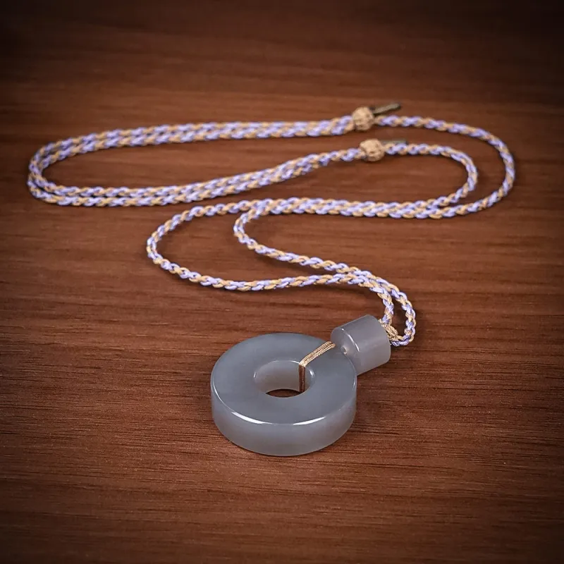 CUIYOUSHIJIA Hetian Jade Smoky Purple Women's-3