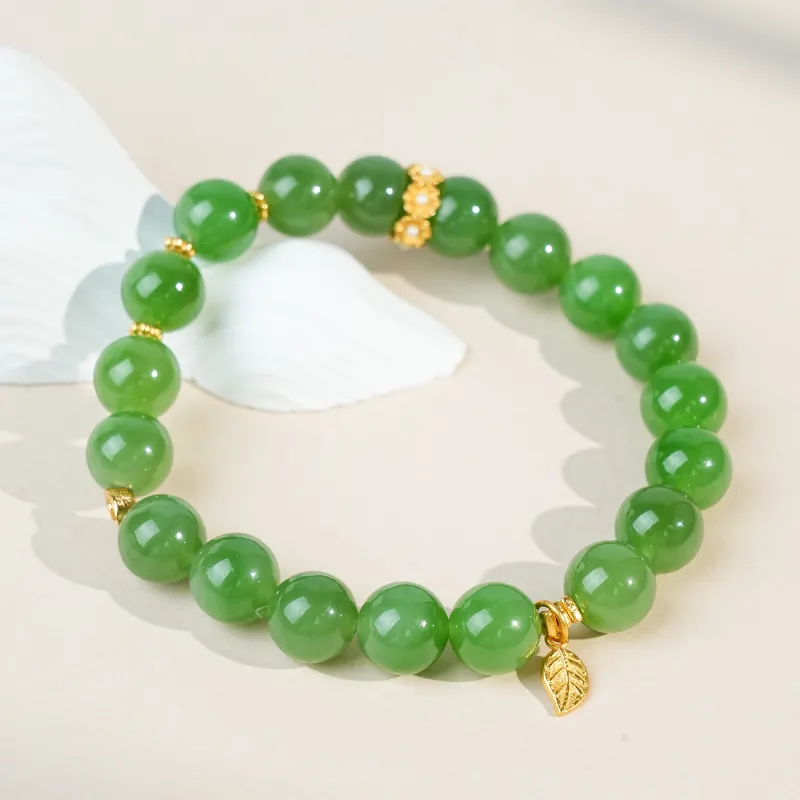 CUIYOUSHIJIA Hetian Jade Bracelets Jasper Women's-1
