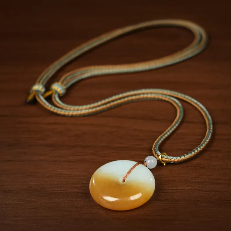 CUIYOUSHIJIA Hetian Jade Pendants Sugar Jade Unisex-1