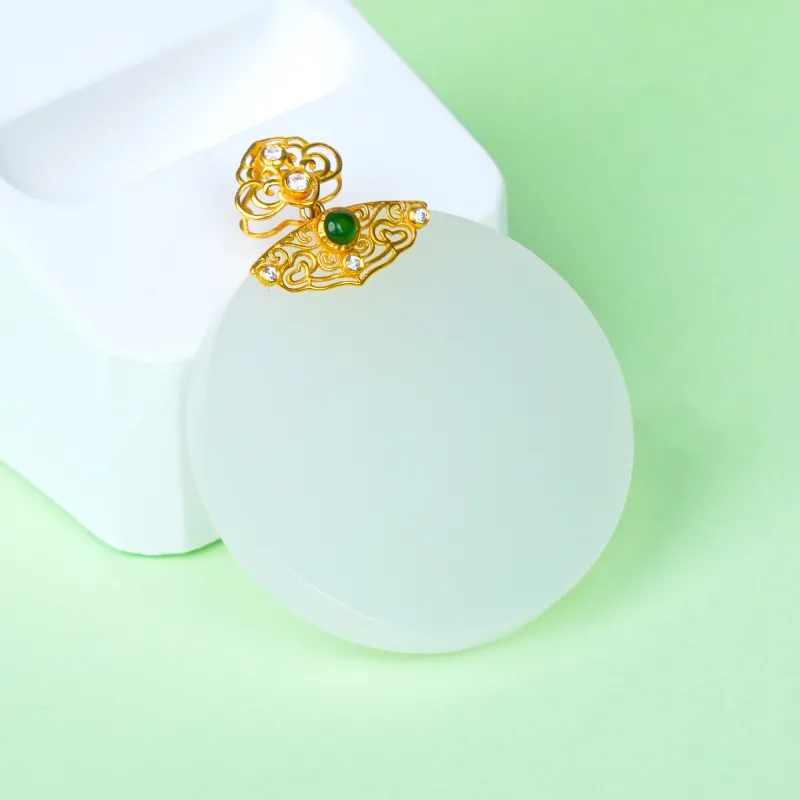 CUIYOUSHIJIA Hetian Jade Pendants White Jade Women's-1