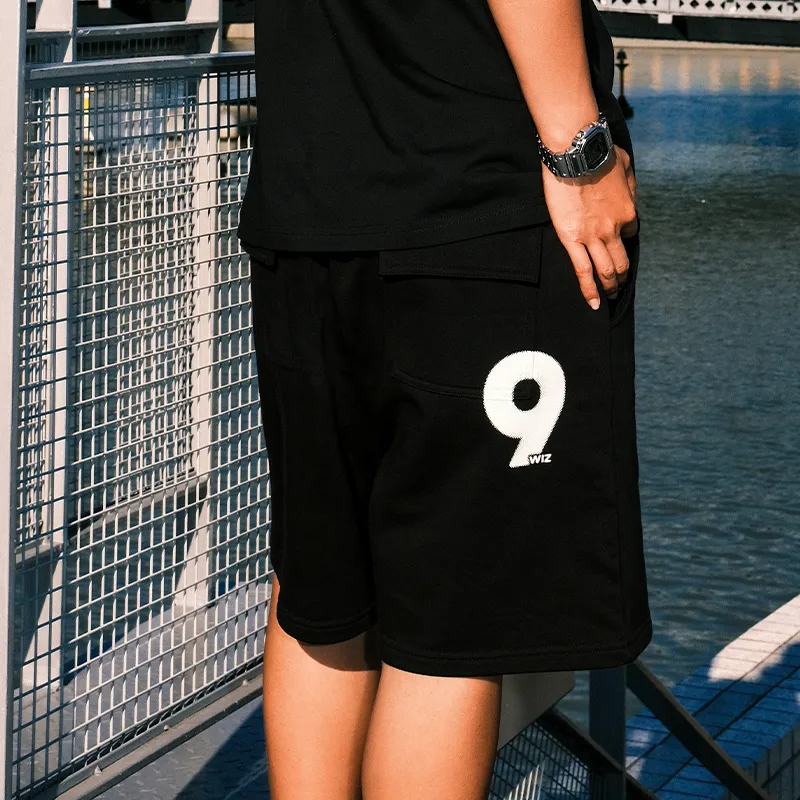 THEWIZBRAND Casual Shorts Unisex Black-2