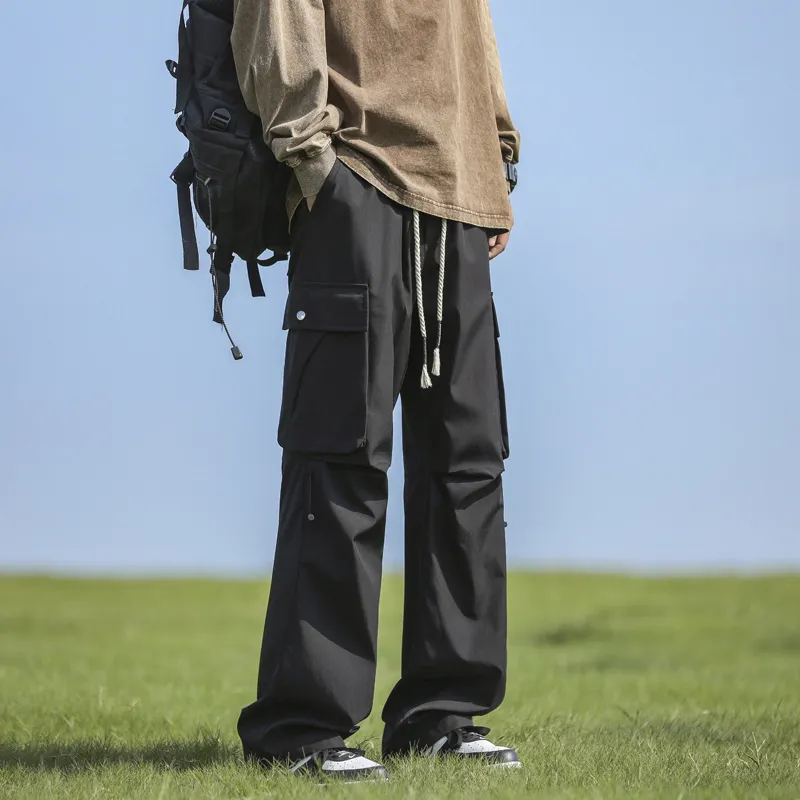 NOTFORMAD Cargo Pants Unisex Black-6