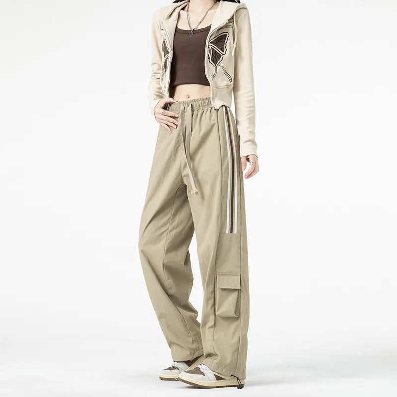 NOTFORMAD Casual Pants Unisex Khaki-3