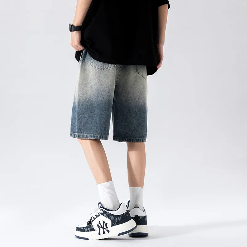 NOTFORMAD Denim Shorts Unisex Light Blue-18